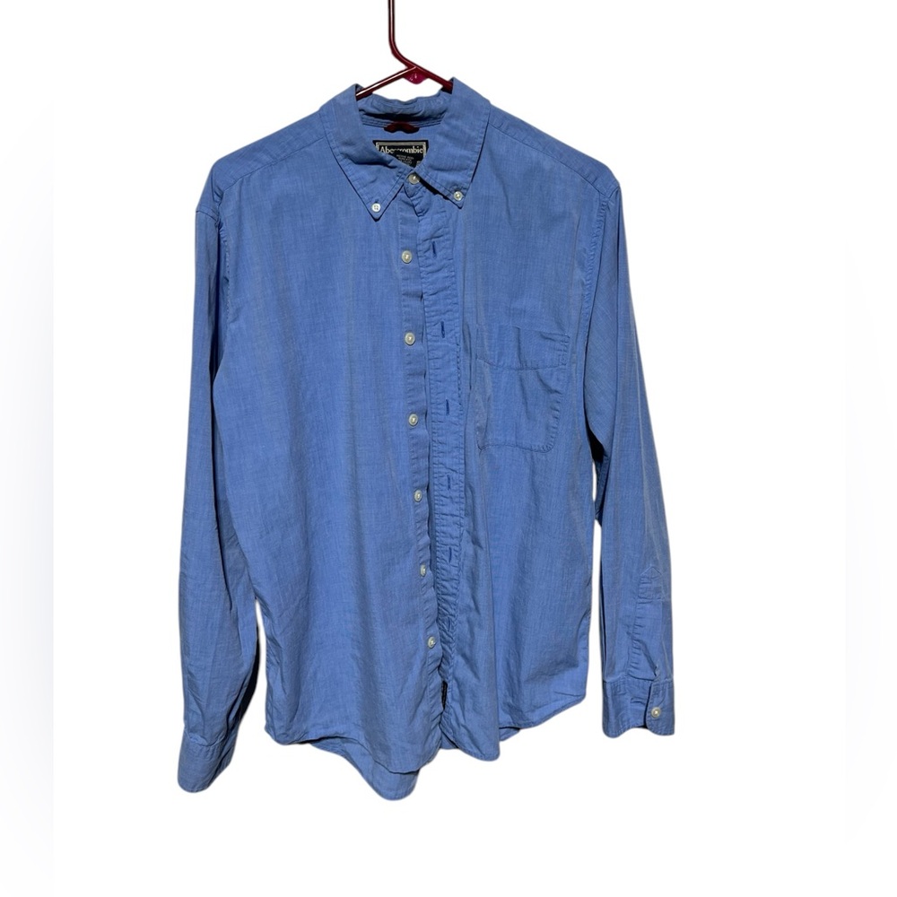 ABERCROMBIE & FITCH DRESS SHIRT MEN BLUE SZ S LONG SLEEVE BUTTON DOWN BUSINESS